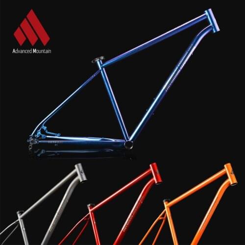 AM XM520 Mountain Bike Frame 27.5inch CR-MO Steel Brushing 15" 17" 19" Disc Brake Reynolds 520 MTB Bicycle Frame 142mm Axis