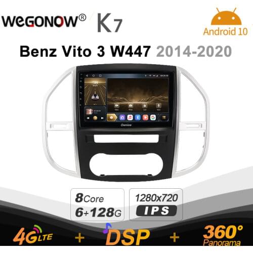 Ownice K7 Android 10.0 Car Multimedia Radio for Mercedes Benz Vito 3 W447 2014 - 2020 Quick Charge Coaxial HDMI 4G LTE 6G+128G