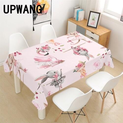 Ballet Tablecloth 3D Printed Table Cover Rectangular Tablecloth Wedding Birthday Party Kitchen Home Decor