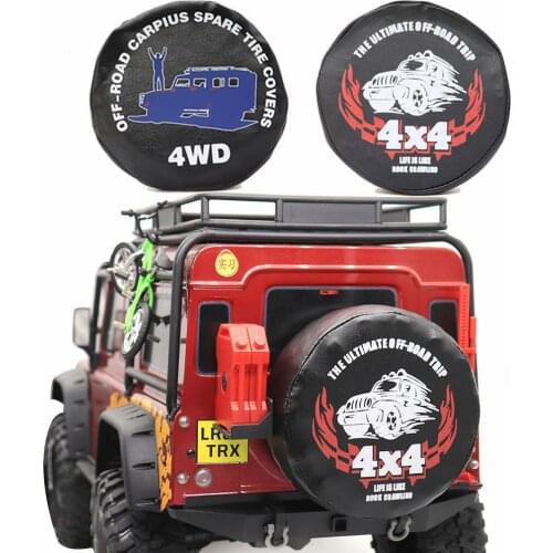 1/10 analog climbing car 90-120MM tire racing 1.9 2.2 inch spare tire cover for TRAXXAS TRX-4 SCX10 90046 RR10 RC4WD AXIAL