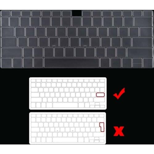 Laptop Keyboard Cover for Huawei MateBook 14/D14/D15/X 2020/X Pro 13.9/Honor MagicBook 14/15/Pro 16.1 Transparent Protecter Skin