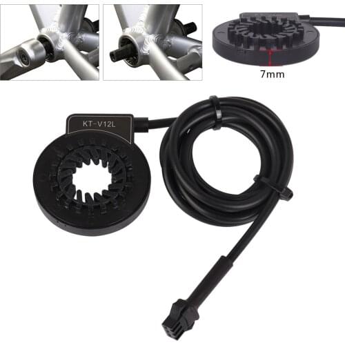 Electric Bicycle Pedal Assist Sensor KT-V12L Dual Hall Sensor Easy Assembling PAS 12PAS Speed Sensor for Ebike