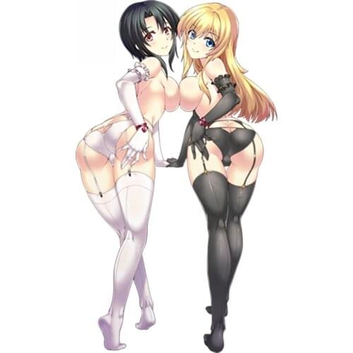 Dawasaru 3D Car Styling Sexy Girl Decal Infinite Stratos Anime Beauty Charlotte Dunois Render JDM Waterproof Car Sticker 13cm