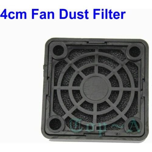 Gdstime 10 Pcs 40mm PC Computer Case Dustproof 4cm Cooler Fan Black Plastic Dust Filter 40*40mm