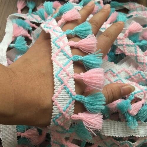 Hot Sale 10 Yards Tassel Lace Dangling Fringe Lace Trims For DIY Sewing Craft Handmade Materials,Childrens clothing accesory