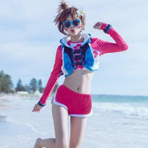 Game OW D.Va DVA Hana Song Cosplay Costume Waveracer Skin Outfit Adult Women Girls Halloween Carnival Party Costumes