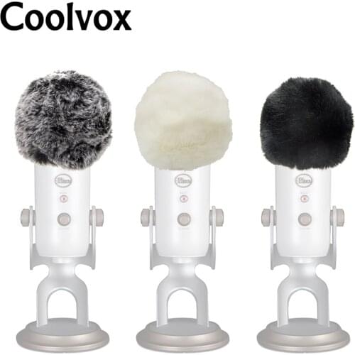 Deat Cat Recording Studio Equipment Blue Mantis Outdoor Artifical Fur Wind Microphone Cover Muff Windscreen Shield for Blue Yeti