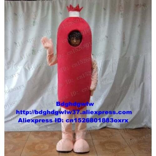 Red Sausage Wurst Ham Banger Gammon Mascot Costume Adult Cartoon Character Grand Bodog Casino Give Out Leaflets zx1857