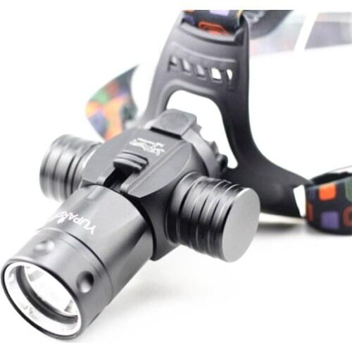 Professional diving headlights underwater 100 meters super bright glare waterproof LED sea work catch fish white light yellow li