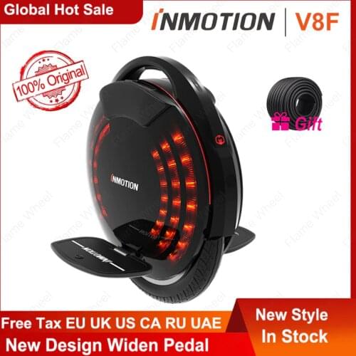 2020 Newest Original INMOTION V8F unicycle widen pedal built in legpads one wheel eletric balance wheel