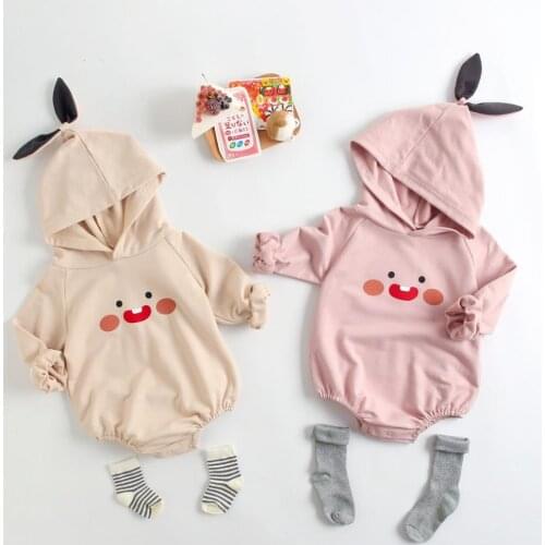 Baby girl clothes autumn and winter 100% cotton newborn clothes baby boy clothes cartoon long-sleeved kids briefs Bodysuits
