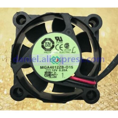 Original MGA4012ZB-O15 4015 12V 0.20A 2-wire double-bead heat dissipation fan