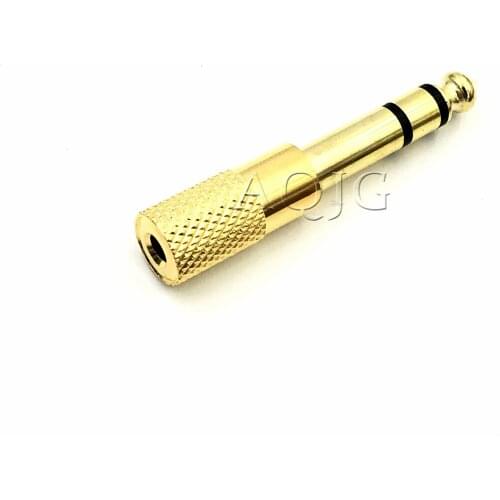 Jack 6.35mm Male To 3.5mm Female Adapter Connector Headphone Audio Adapter Amplifier Microphone AUX Cable With 6.35 3.5 MM Jack