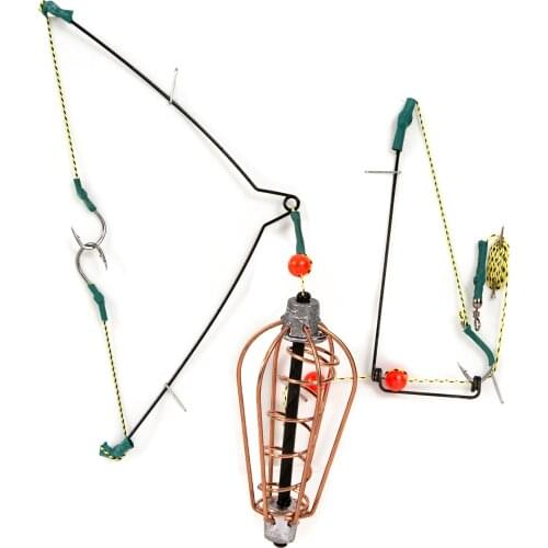 15g/20g/25g/30g Fishing Bait Cage Bait Lure Copper Trap Basket Feeder Holder With Hooks Carp Fishing Tackle Accessories