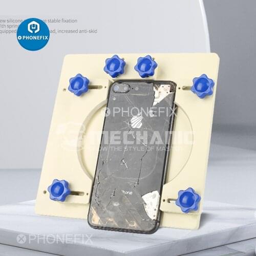 Adjustable Spring Fixture Holder Back Cover Separating Clamp for iPhone 8 X XS MAX 11 Pro Rear Back Cover Glass Removal Tool Kit