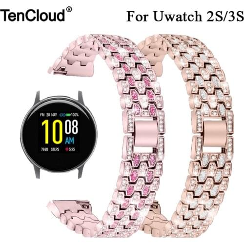 Lady Wrist Band For Umidigi Uwatch 2S/3S Strap For Umidigi Urun Metal Bracelet Smart Watch Accessories Adjustable Loop For Women