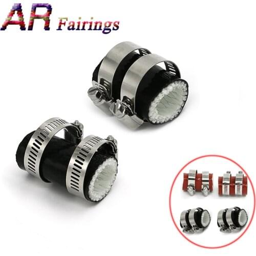 1" ID Rubber Exhaust Pipe Clamps Coupling For Yamaha Banshee All Years for FMF DG Factory Dirt Bike for CR KX RM Red Black