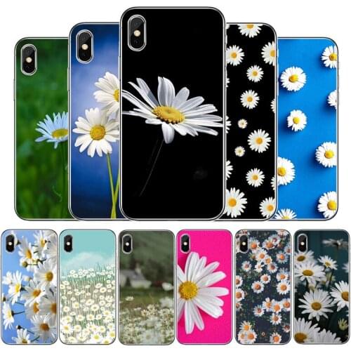 Daisies Silicone phone case For iphone 12 11Pro Max 11 XR XS Max X 8 7 6 6S Plus 5 5S SE 2020 Back Cover Shell