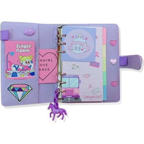 DIY Notebook Planer Kawaii Journal Girl 's Diary Organizer Colorful Book Note Student Daily Weekly Plan Stationery Gifts