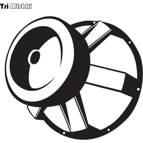 Tri Mishki HZX211 15*16.8cm 1-4 pieces funny car stickers dolbit normanl'no auto car sticker speaker style