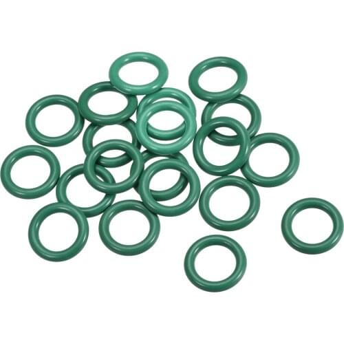 Uxcell Fluorine Rubber O Rings FKM for Vehicle Machinery Plumbing Green