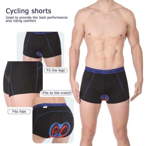Cycling Shorts Mesh Cycling Underwear Silicone Cushion Padded Shockproof Cycling Underpant MTB Shorts Bike Underwear