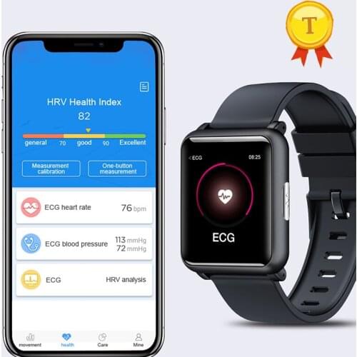 Colorful screen ECG+PPG health measurement smart band Blood Pressure HRV Heart Rate Passometer Tracker ip67 Waterproof smartband