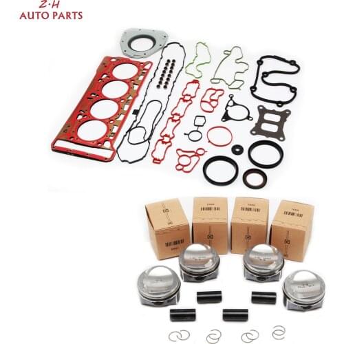 1.8T 06H 107 065 CP Engine Overhaul Kit 23MM Modified Pistons Rings Gasket Seals For Audi A3 A4 A5 TT VW CC Jetta Passat Skoda
