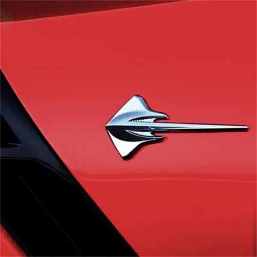 1Pcs 3D Metal Stingray Car Moto Stickers Emblem Badge Car Styling For Universal Cars Motorcycle Decorative Accessories