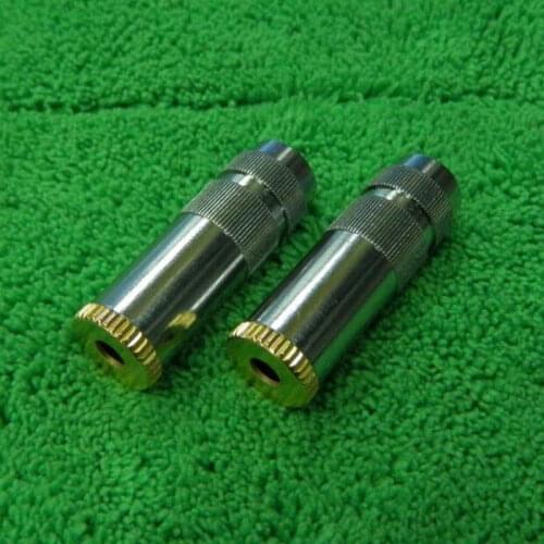 10Pcs High Quality New Brass Metal 4.4mm 5 Poles Female Plug Full Balanced Headphone Jack Connector Female Base Silver For Sony