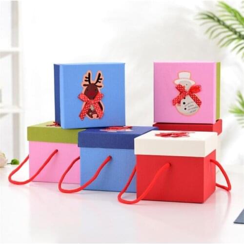 20Pcs/Lot Gift Boxes For Jewellery Paper Box Christmas For Cookies Gift Box Wedding Birthday Packaging Present Party New Year