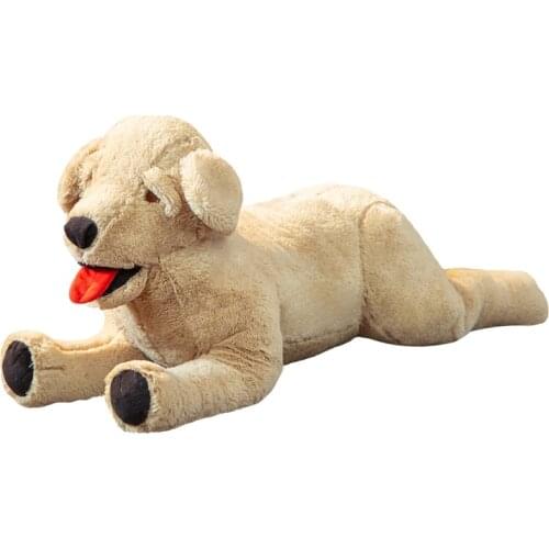 25/35/45cm Simulation Brown Dog Plush Toy Cute Soft Stuffed Dog Doll Kid Soothing Toys Sleeping Pillow Children Birthday Gift