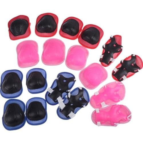 6pcs/set Children Skating Bike Protective Gear Sets Knee Elbow Pads Bicycle Skateboard Ice Skating Roller Wrist Knee Protector
