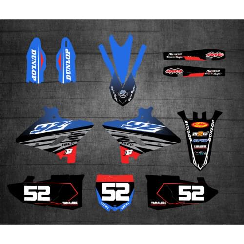 Free customized YZ 250/125 TEAM GRAPHICS BACKGROUNDS DECALS STICKERS FOR YAMAHA YZ125 YZ250 2020 2019 2018 2017 2015 2016 125 YZ