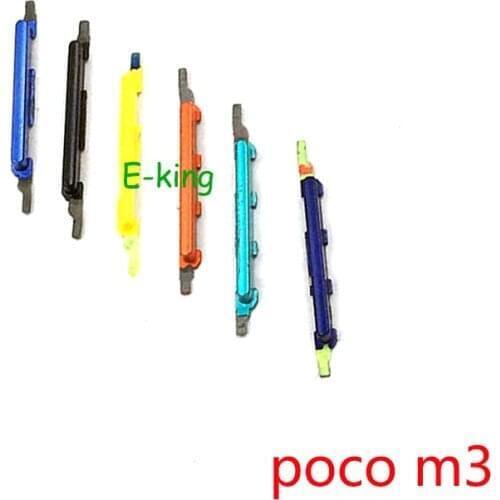 For Xiaomi Mi Poco M3 Phone Housing Side Key Power Volume Button