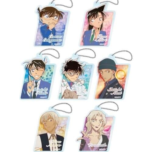Anime Detective Conan Furuya Rei Mouri Ran Akai Shūichi Pendant Keychain Acrylic Keyring Cosplay Charm Bag Cartoon Exquisite