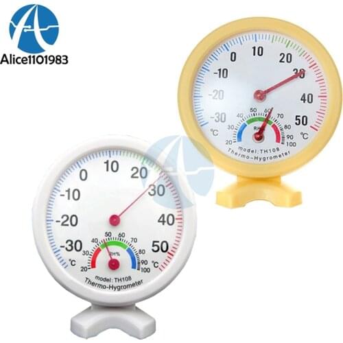 TH108 Mini Digital LCD Thermometer Hygrometer Fridge Freezer Temperature Sensor Humidity Meter Detector Indoor Gauge Instruments
