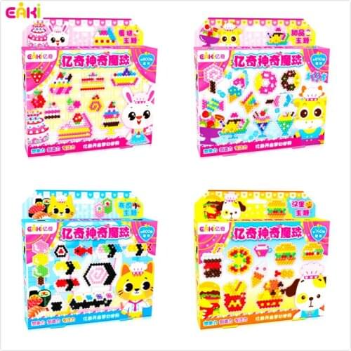 Eaki Original Magic Beads Water Mist Magic Grain Beans Diy Puzzle Educational Toys for Children Arts and Crafts for Kids