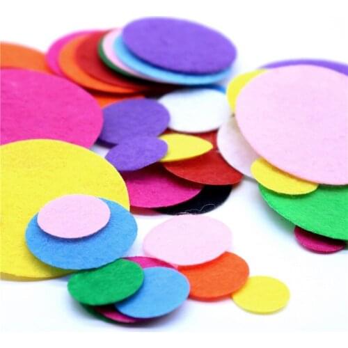 500 Pcs Wool Felt Diy Crafts For kids Wool Felt Doll Felt Flower Leaves Garland Headwear Christmas Felt Decor Sewing Accessories