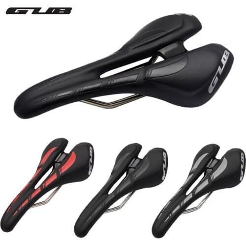 GUB Bicycle Bike Saddle Wear Resistant Leather Cycling Saddle Waterproof Hollow Vent Cr Mo Steel MTB Road Bicycle Seat Cushion