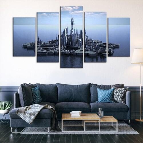 HD Printed 5 Piece Canvas Art Stargate Atlantis Canvas Prints Wall Pictures for Living Room Modern Living Home Room Decor