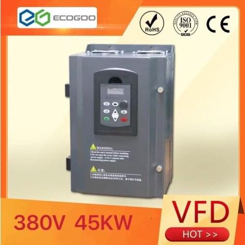 45KW Frequency Inverter-Free Shipping-45KW VFD/ 50 Hz to 60 Hz Frequency Converter/ AC drive/ Motor Speed controller