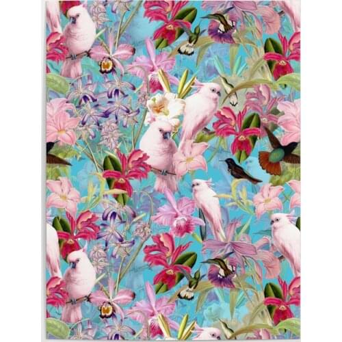 Home Decor Prints Bird Painting HD Pictures Lot Colorful Flowers Wall Art HD Modular Canvas Poster Bedside Background No Frame