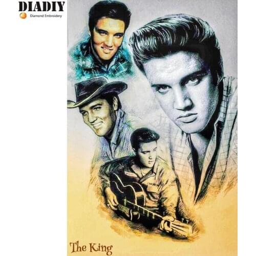 Full Square&round drill 5D DIY Diamond embroidery Elvis Presley Diamond Painting Cross Stitch Rhinestone Mosaic decor gift