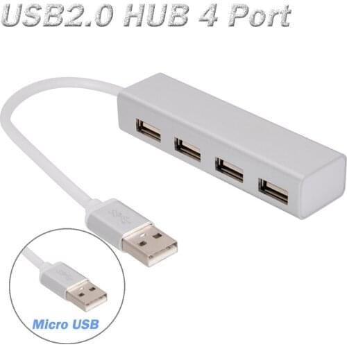 HUB USB 2.0 Powered 4Port Splitter Mini Hub High Speed For PC Laptop Notebook Computer Expansion Accessories Expander Multi-Port