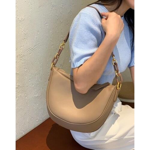 Leather Armpit Bag Retro All-match Casual Messenger Shoulder Bag Fashion Female Large Capacity