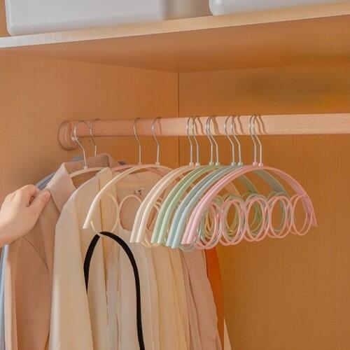 Shawl Scarf Hanger Belt Tie 5 Ring Rack Organizer Holder Hook Display Hanger 41*23cm