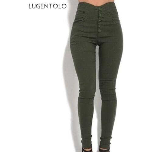 Женские узкие брюки Lugentolo China At AliExpress