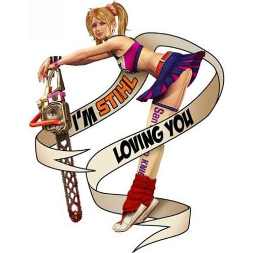 Dawasaru STIHL Left Pin Up Gauche Car Stickers Styling JDM Vinyl Car Decal Window Wiper Tailgate Car Accessories,13cm*10cm