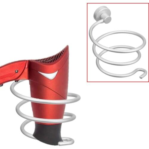 Wall Mounted Rack Bathroom Hair Dryer Holder Shelf Storage Organizer Hairdryer Holder Multifunction Hanger